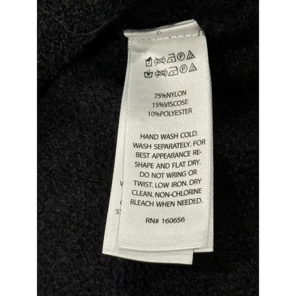 Rachel Zoe Black Fuzzy Pullover Sweater - Women's Size L - Picture 4 of 8